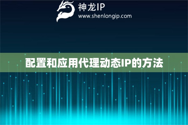 配置和應用代理動態IP的方法