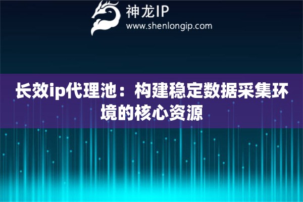 長效ip代理池：構建穩定數據采集環境的核心資源