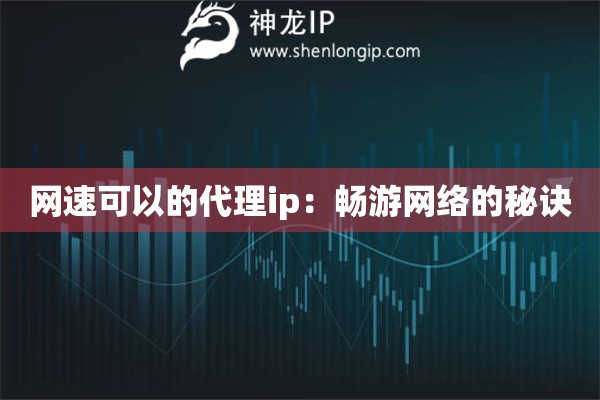 網速可以的代理ip：暢游網絡的秘訣