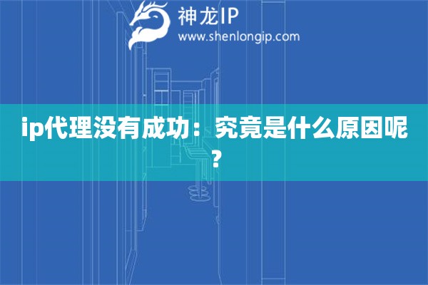 ip代理沒有成功：究竟是什么原因呢？