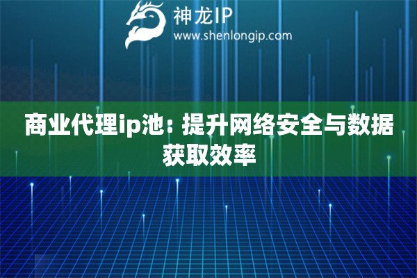 商業代理ip池: 提升網絡安全與數據獲取效率