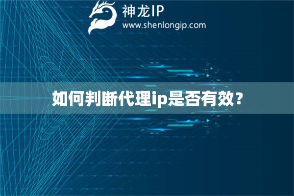 如何判斷代理ip是否有效？