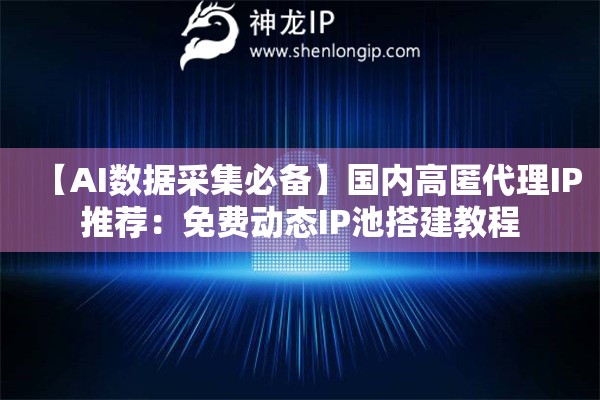 【AI數據采集必備】國內高匿代理IP推薦：免費動態IP池搭建教程