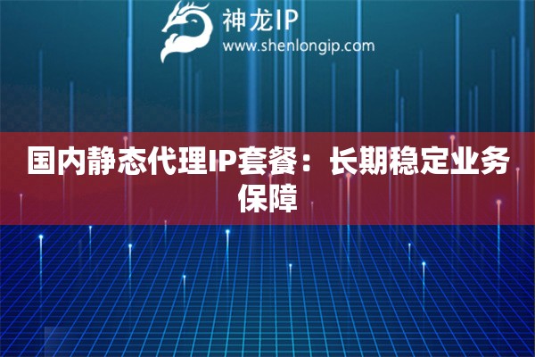國內靜態代理IP套餐：長期穩定業務保障