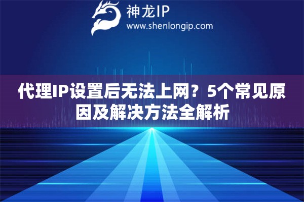 代理IP設置后無法上網？5個常見原因及解決方法全解析