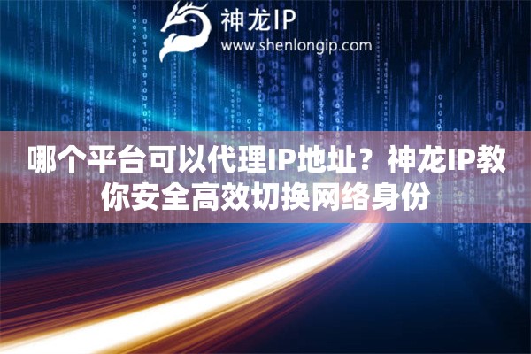 哪個平臺可以代理IP地址？神龍IP教你安全高效切換網絡身份