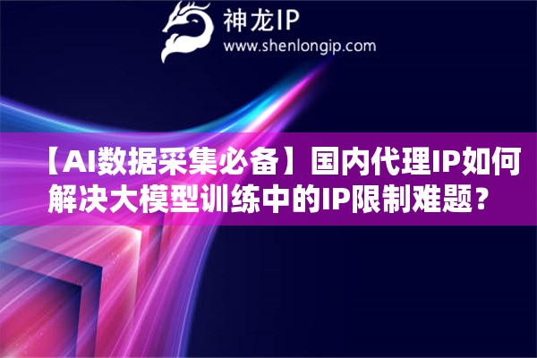 【AI數據采集必備】國內代理IP如何解決大模型訓練中的IP限制難題？