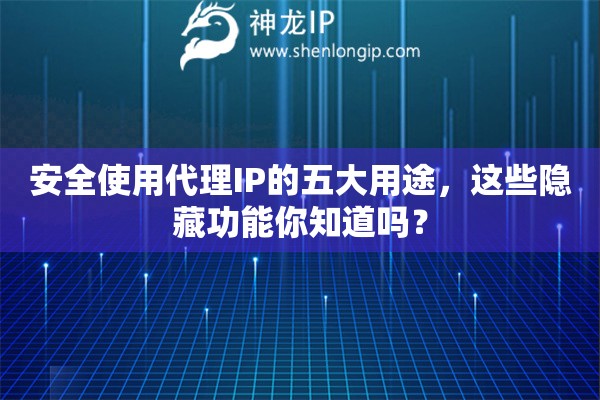 安全使用代理IP的五大用途，這些隱藏功能你知道嗎？