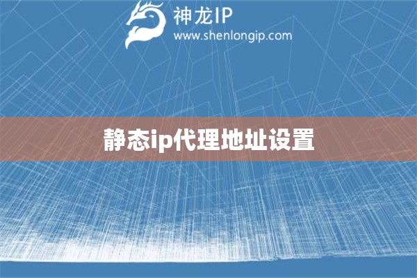 靜態ip代理地址設置
