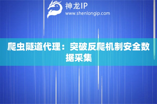 爬蟲隧道代理：突破反爬機制安全數據采集