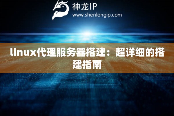 linux代理服務器搭建：超詳細的搭建指南