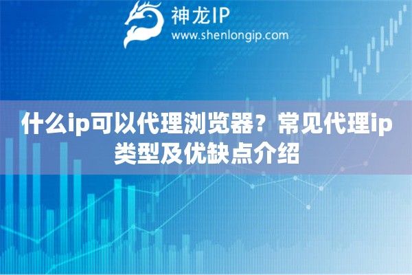什么ip可以代理瀏覽器？常見代理ip類型及優(yōu)缺點(diǎn)介紹