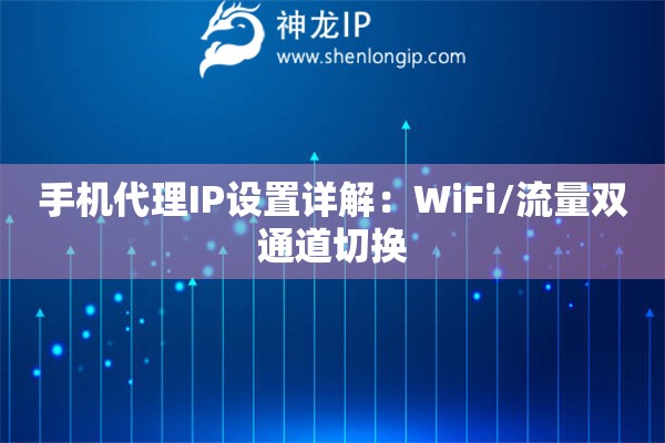 手機代理IP設置詳解：WiFi/流量雙通道切換