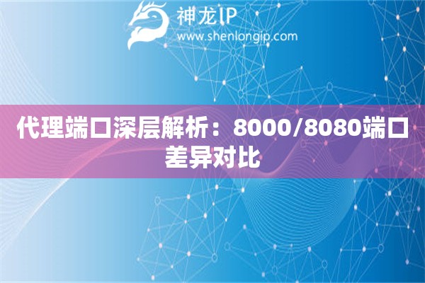 代理端口深層解析：8000/8080端口差異對比
