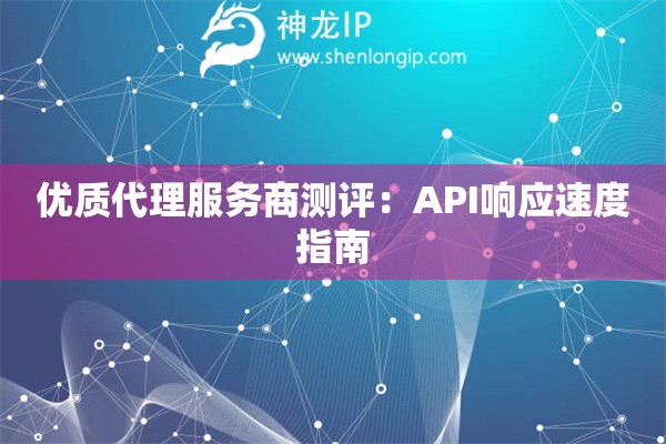 優(yōu)質(zhì)代理服務(wù)商測評：API響應(yīng)速度指南