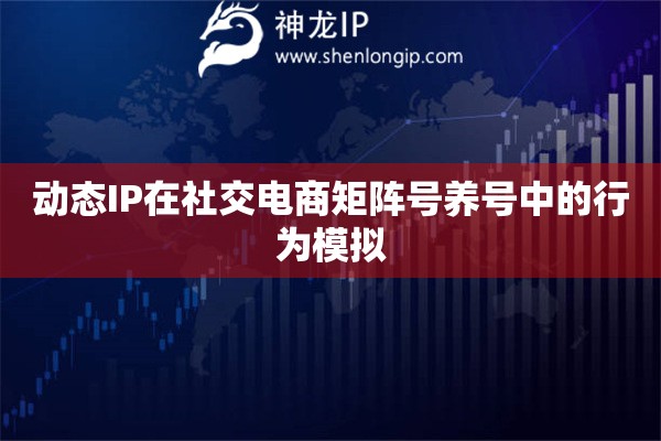 動態IP在社交電商矩陣號養號中的行為模擬