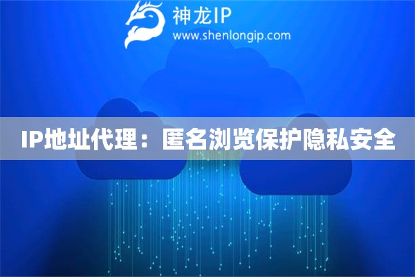 IP地址代理：匿名瀏覽保護(hù)隱私安全
