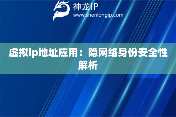 虛擬ip地址應用：隱網絡身份安全性解析