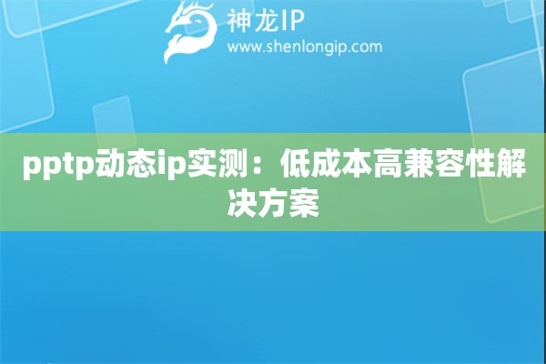 pptp動態ip實測：低成本高兼容性解決方案