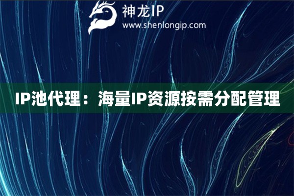 IP池代理：海量IP資源按需分配管理