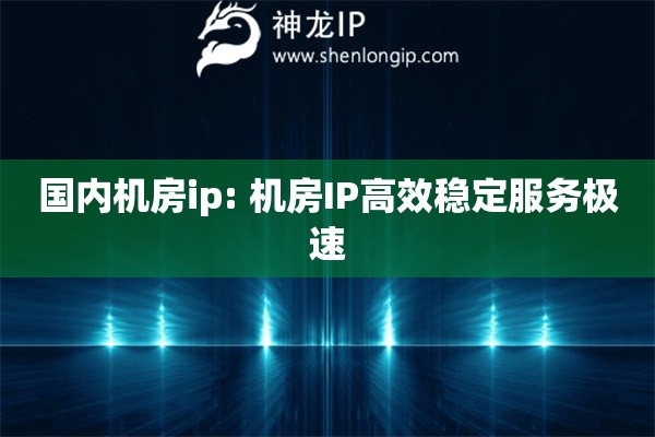 國內(nèi)機(jī)房ip: 機(jī)房IP高效穩(wěn)定服務(wù)極速