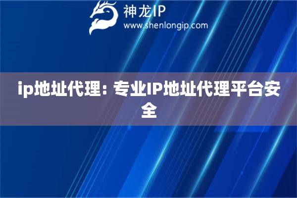 ip地址代理: 專業(yè)IP地址代理平臺安全