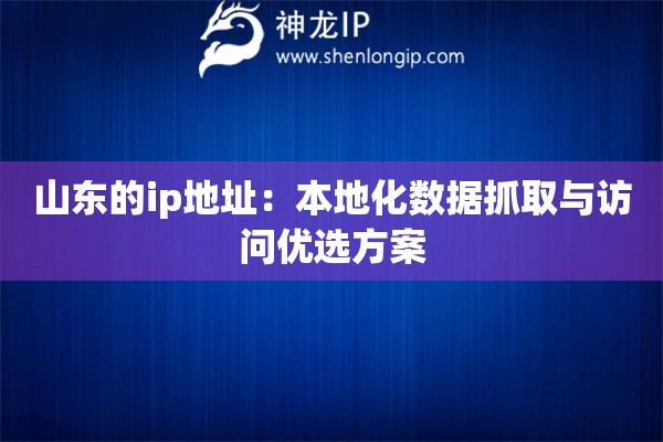 山東的ip地址：本地化數據抓取與訪問優選方案