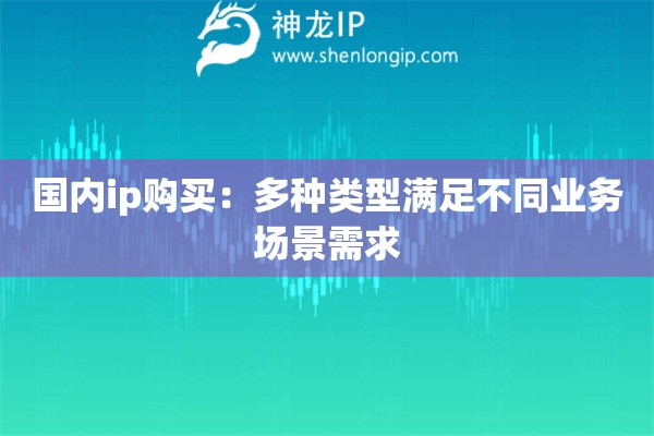 國(guó)內(nèi)ip購(gòu)買：多種類型滿足不同業(yè)務(wù)場(chǎng)景需求