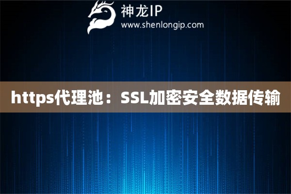 https代理池：SSL加密安全數據傳輸