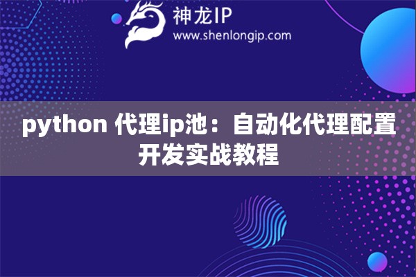 python 代理ip池：自動化代理配置開發(fā)實戰(zhàn)教程