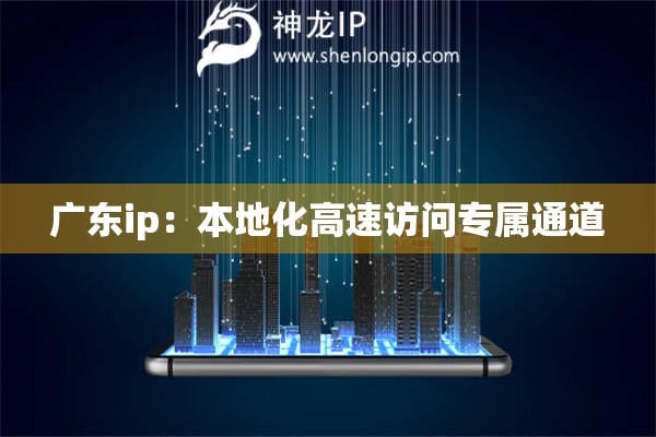 廣東ip：本地化高速訪問(wèn)專(zhuān)屬通道