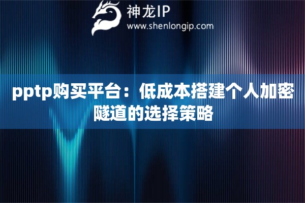 pptp購買平臺：低成本搭建個人加密隧道的選擇策略