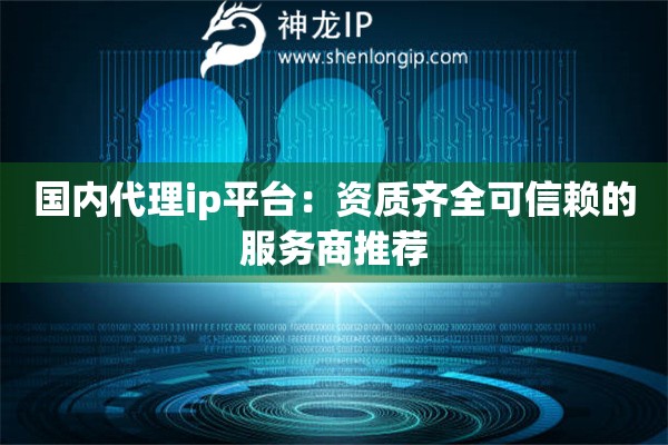 國內代理ip平臺：資質齊全可信賴的服務商推薦