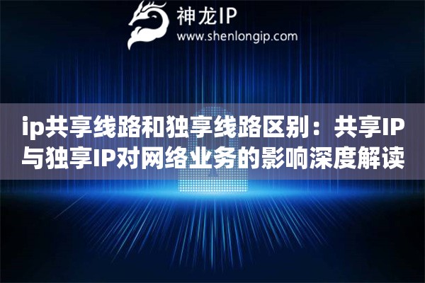 ip共享線路和獨享線路區別：共享IP與獨享IP對網絡業務的影響深度解讀