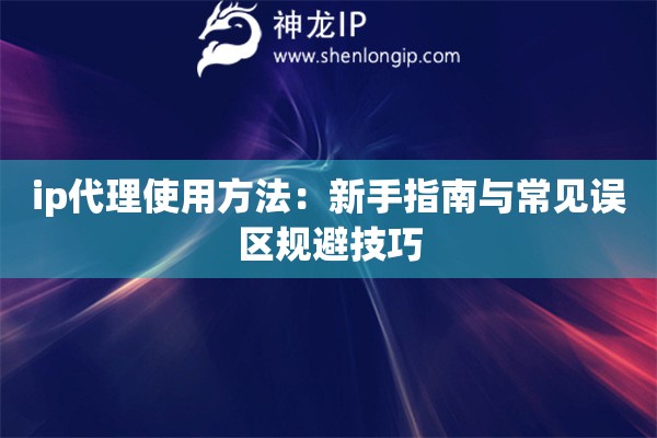 ip代理使用方法：新手指南與常見(jiàn)誤區(qū)規(guī)避技巧