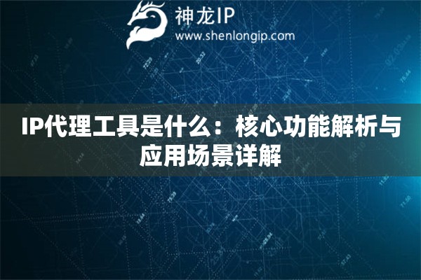 IP代理工具是什么：核心功能解析與應(yīng)用場景詳解