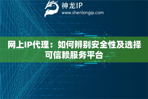 網上IP代理：如何辨別安全性及選擇可信賴服務平臺