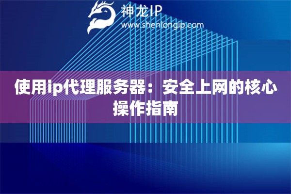 使用ip代理服務器：安全上網的核心操作指南