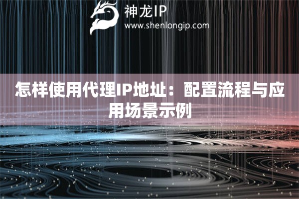 怎樣使用代理IP地址：配置流程與應(yīng)用場景示例