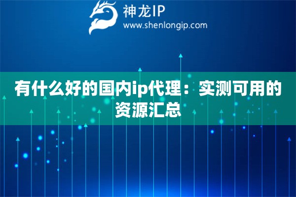有什么好的國內(nèi)ip代理：實(shí)測可用的資源匯總