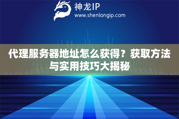 代理服務器地址怎么獲得？獲取方法與實用技巧大揭秘