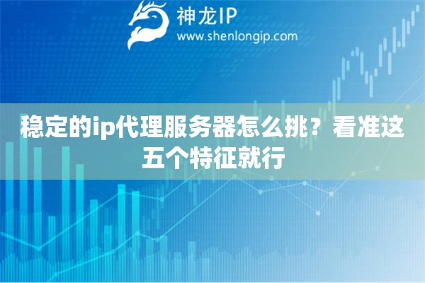 穩(wěn)定的ip代理服務器怎么挑？看準這五個特征就行