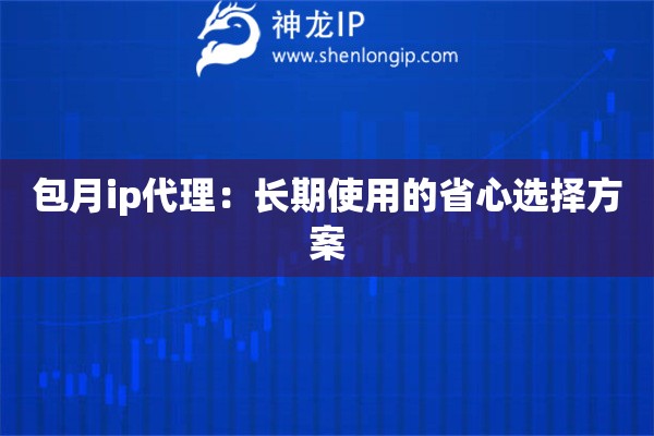 包月ip代理：長期使用的省心選擇方案