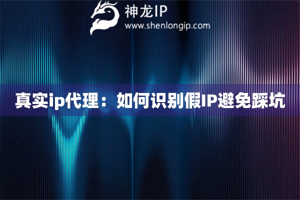 真實ip代理：如何識別假IP避免踩坑
