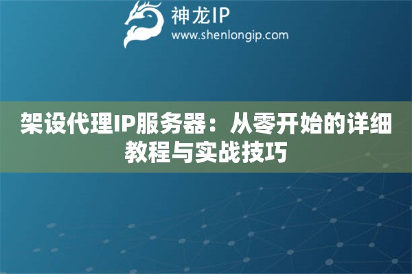 架設(shè)代理IP服務(wù)器：從零開始的詳細(xì)教程與實(shí)戰(zhàn)技巧