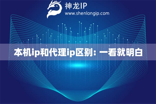 本機ip和代理ip區別: 一看就明白