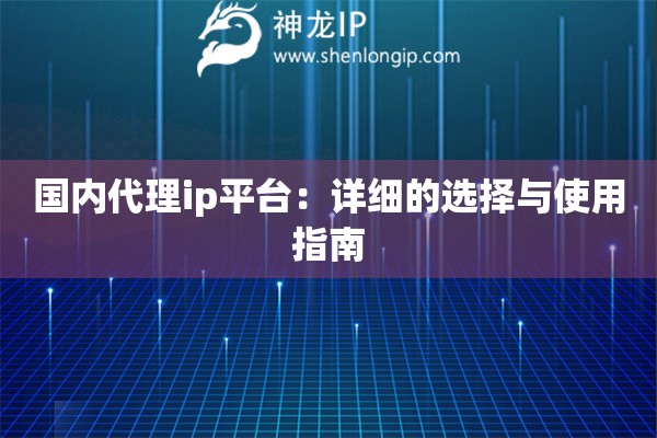 國內代理ip平臺：詳細的選擇與使用指南