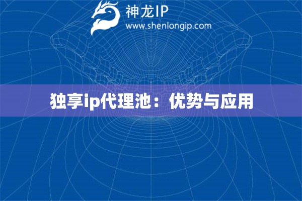 獨(dú)享ip代理池：優(yōu)勢(shì)與應(yīng)用