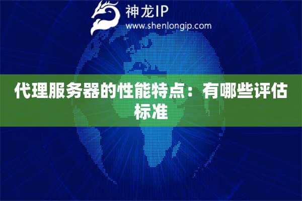 代理服務器的性能特點：有哪些評估標準