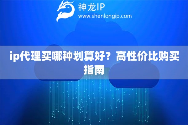ip代理買哪種劃算好？高性價(jià)比購(gòu)買指南